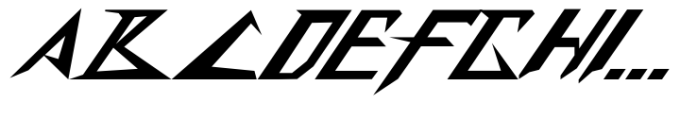 SD Cyber Punk City Font UPPERCASE
