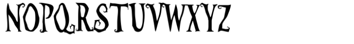 SDFor Tim Burton Font UPPERCASE