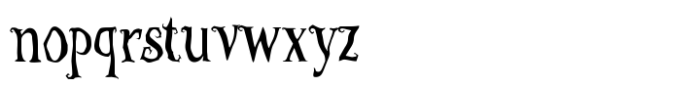 SDFor Tim Burton Font LOWERCASE