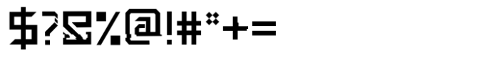 SDGlitch Robot Font OTHER CHARS