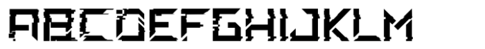 SDGlitch Robot Font UPPERCASE