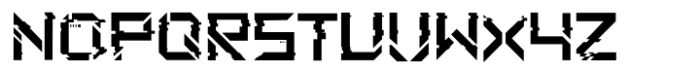 SDGlitch Robot Font UPPERCASE