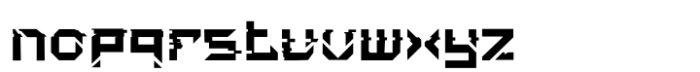 SDGlitch Robot Font LOWERCASE