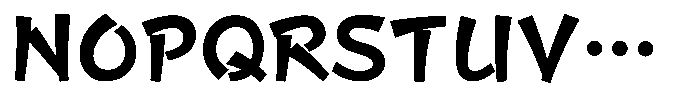 SDImarisu Bas Bold Font UPPERCASE