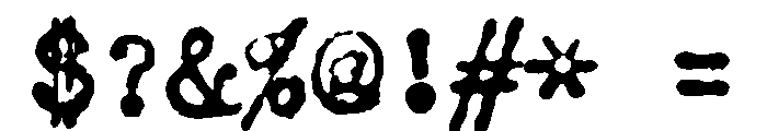Secret Service Typewriter Medium Font OTHER CHARS