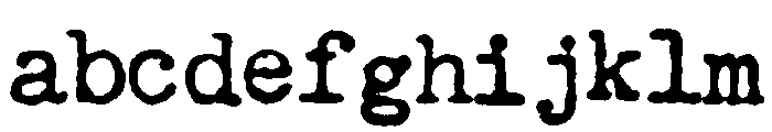Secret Service Typewriter Medium FONT