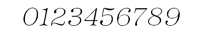 Sedgwick Light Italic Font OTHER CHARS