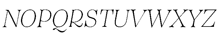 Sedgwick Light Italic Font UPPERCASE