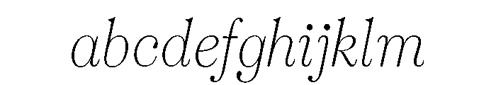 Sedgwick Light Italic FONT