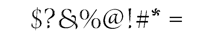 Sedgwick Light Font OTHER CHARS