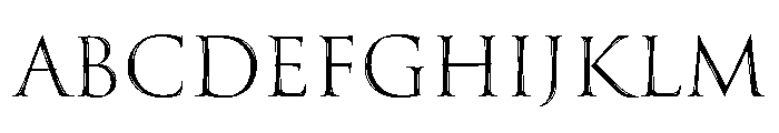 Sedgwick Light Font UPPERCASE