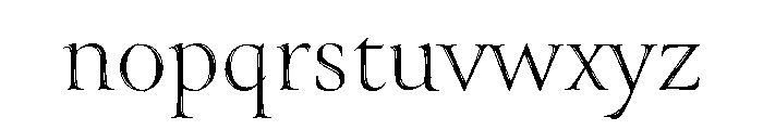 Sedgwick Light Font LOWERCASE