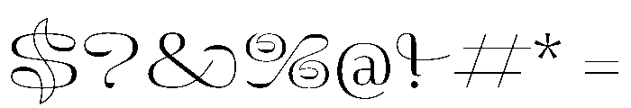 Sedgwick Regular Font OTHER CHARS