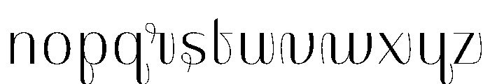 Sedgwick Regular Font LOWERCASE