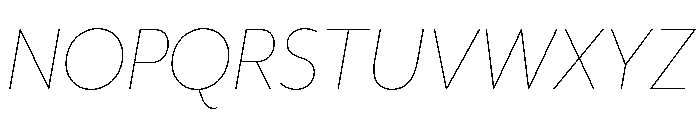 Sedgwick Thin Italic Font UPPERCASE
