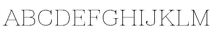Sedgwick Thin Font UPPERCASE