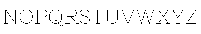 Sedgwick Thin Font UPPERCASE