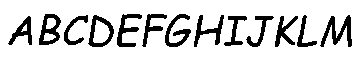 Segoe Print Italic Font UPPERCASE