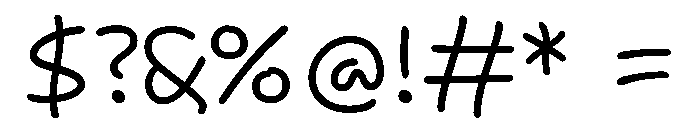 Segoe Print Light Font OTHER CHARS