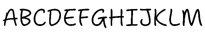 Segoe Print Light Font UPPERCASE