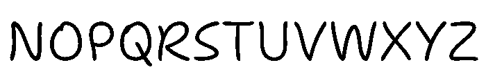Segoe Print Light Font UPPERCASE