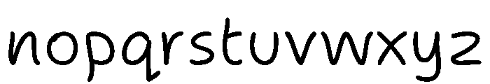 Segoe Print Light Font LOWERCASE