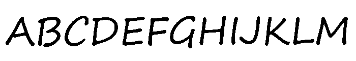 Segoe Print Regular Font UPPERCASE