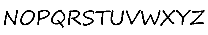 Segoe Print Regular Font UPPERCASE