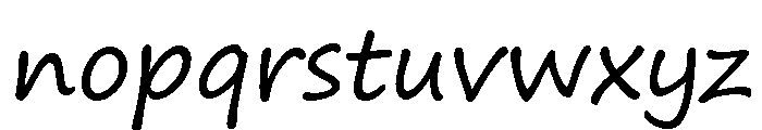 Segoe Print Regular Font LOWERCASE