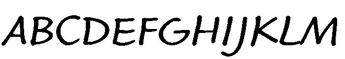 Segoe Print Semibold Font UPPERCASE