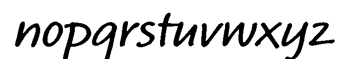 Segoe Print Semibold Font LOWERCASE