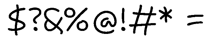 Segoe Script Light Font OTHER CHARS
