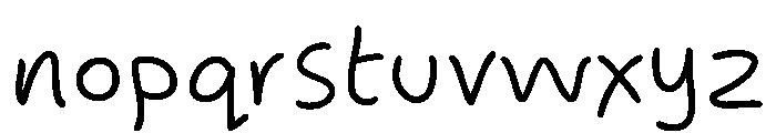Segoe Script Light Font LOWERCASE