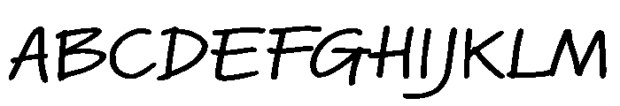 Segoe Script Medium Font UPPERCASE