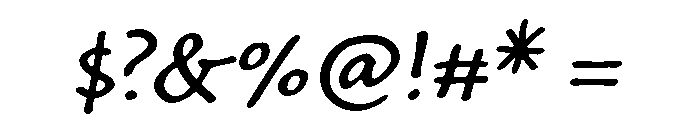 Segoe Script Semibold Font OTHER CHARS