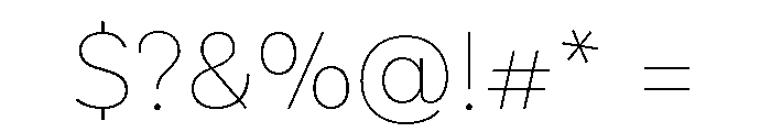 Seismic Latin Variable Thin Font OTHER CHARS