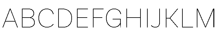 Seismic Latin Variable Thin Font UPPERCASE