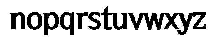 Seoul Hangang Extra Bold Font LOWERCASE