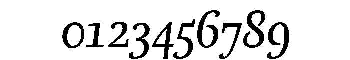 Seria Italic Font OTHER CHARS