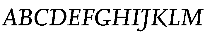 Seria Italic Font UPPERCASE