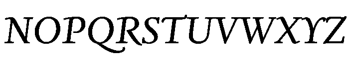 Seria Italic Font UPPERCASE