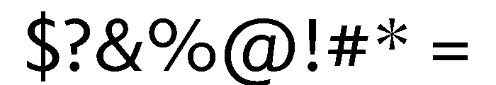 Seria Sans Medium Font OTHER CHARS