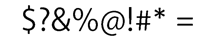 Seria Sans Regular Font OTHER CHARS