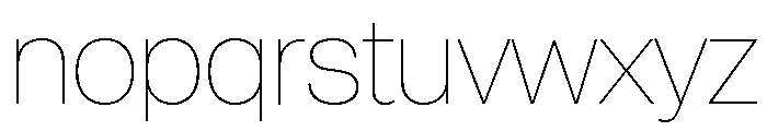 Setar L Hairline Font LOWERCASE