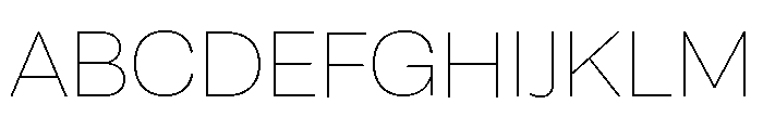 Setar M Hairline Font UPPERCASE