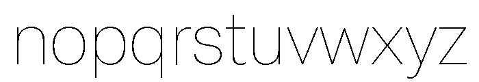 Setar S Hairline Font LOWERCASE