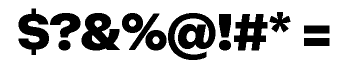 Setar XS Heavy Font OTHER CHARS