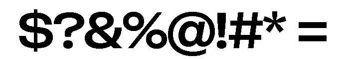 Sets Grotesk Bold Font OTHER CHARS