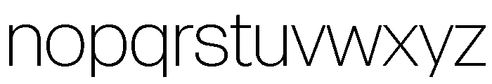 Sets Grotesk Extra Light Font LOWERCASE
