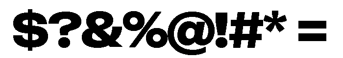 Sets Grotesk Heavy Font OTHER CHARS